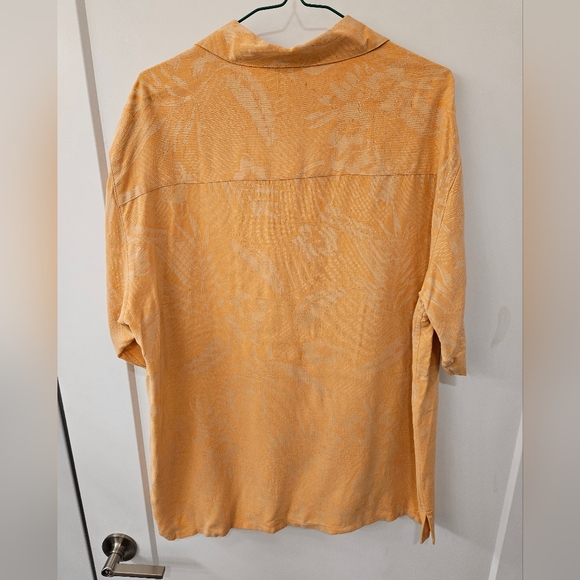 NWT - Silk Banana Cabana Orange Camp Shirt - Size L - Picture 8 of 10